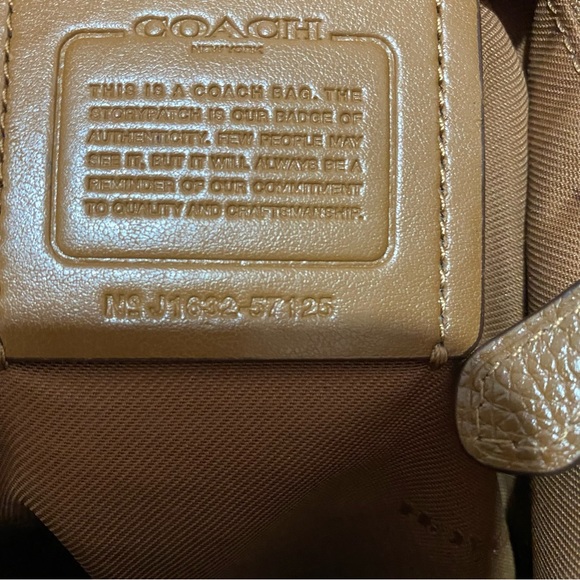 Coach Eddie shoulder bag purse slouch pepplestone - Picture 14 of 14